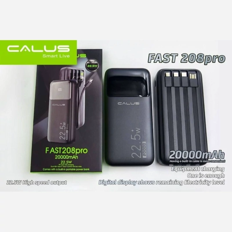 پاوربانک 20 هزار CALUS مدل FAST 208PR0 - (اورجینال)