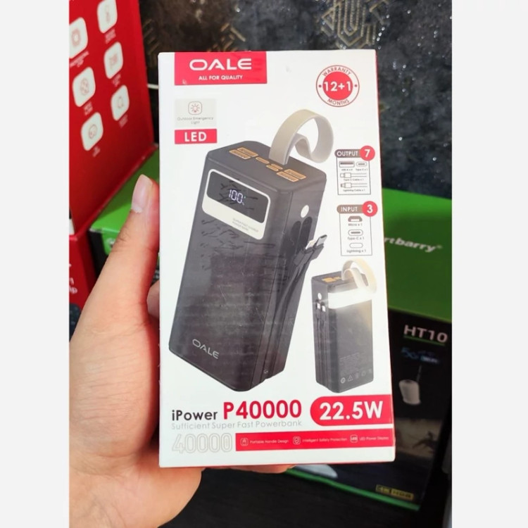 پاوربانک 40 هزار OALE مدل P40000 - فست شارژ 22.5 وات