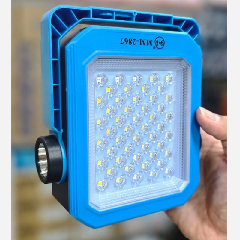 پروژکتور خورشیدی مدل MM-2867-E - پاوربانک دار - 2 باطری