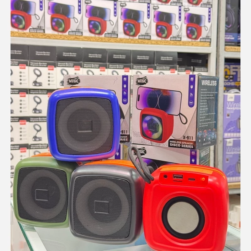 اسپیکر بلوتوثی قابل حمل مدل X-911 - هولدر سرخود
