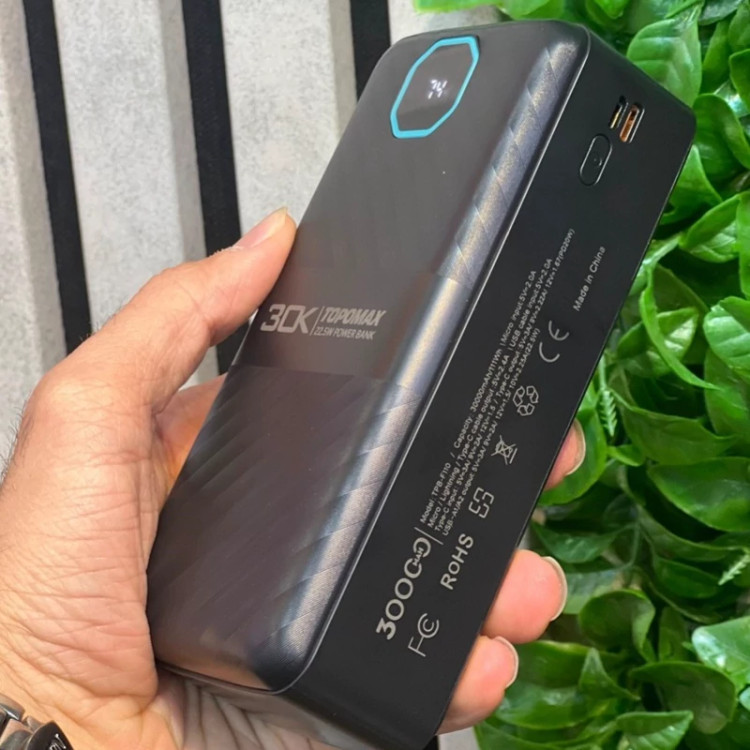پاوربانک 30 هزار اورجینال توپومکس مدل Topomax-F110 - یکسال گارانتی