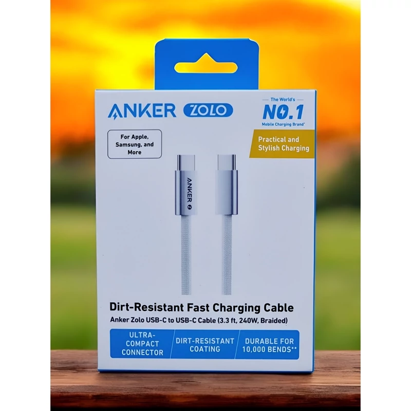 کابل شارژ دو سر تایپ سی انکر - Anker ZOLO A8060 - توان 140 وات