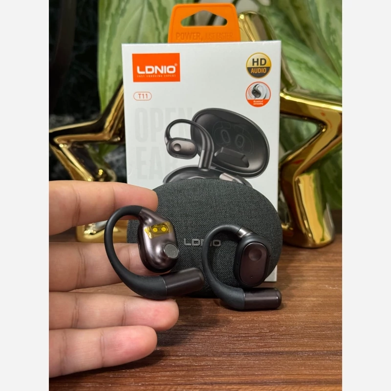 ایرپادحلزونی القایی الدینیو LDNIO T11 (اورجینال)-مناسب موزیک و مکالمه