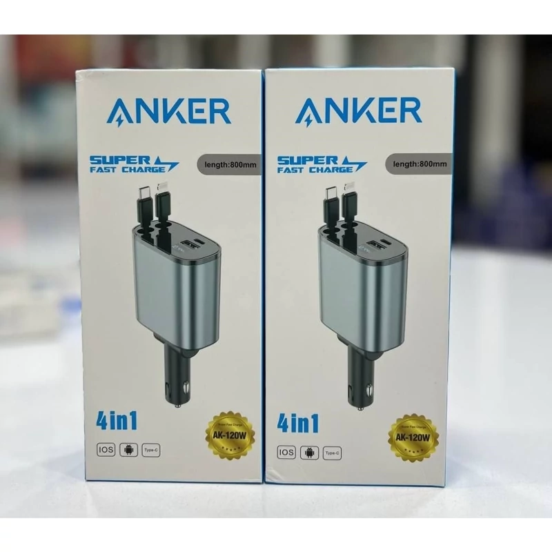 فندکی هوشمند ANKER با توان 120 وات - کابل سرخود