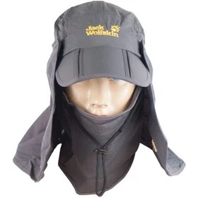 کلاه کوهنوردی سه تکه جک ولفسکین (Jack Wolfskin) با محافظ صورت و گردن