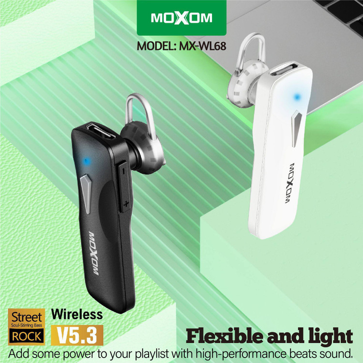 بلوتوث تک گوش MOXOM مدل WL-68