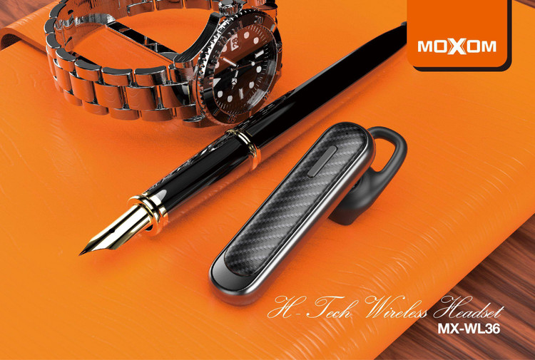 بلوتوث تک گوش MOXOM مدل WL-36