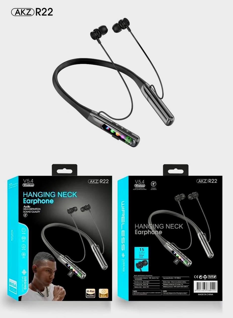 هدفون گردنی   Wiareless مدل       AKZ R22