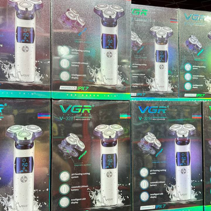 ماشین اصلاح سه تیغ ضد آب صورت وی جی آر مدل vgr v-328 کد 328 شیور ریش تراش