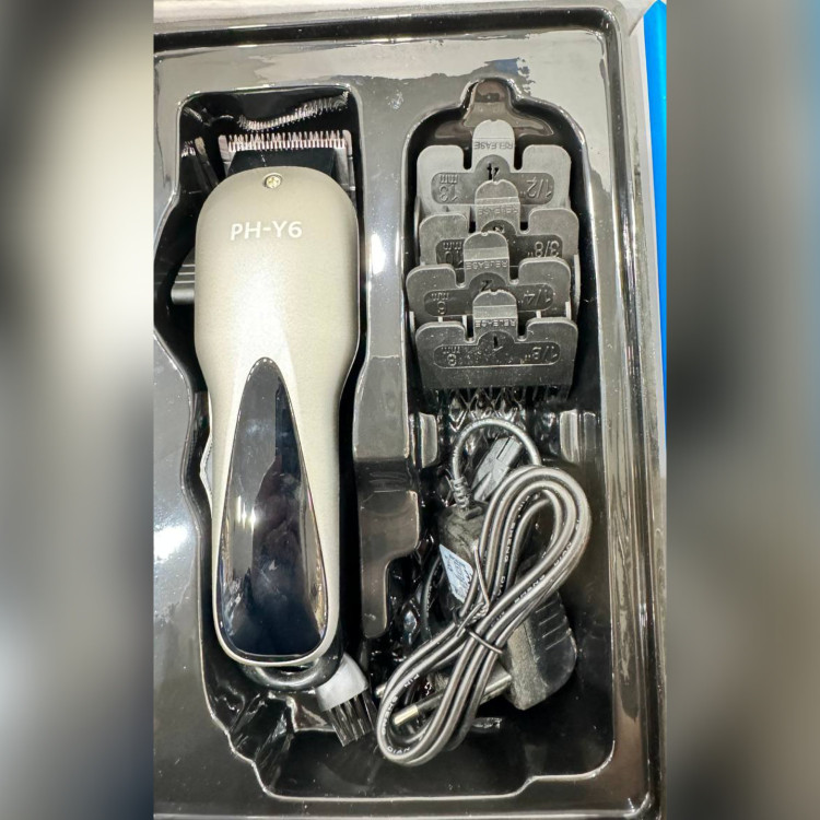 ماشین اصلاح سر و صورت فیلیپس مدل PH-Y6 بسیار قدرتمند و باتری لیتیومی با2000 میلی آمپردو سرعته توربودار