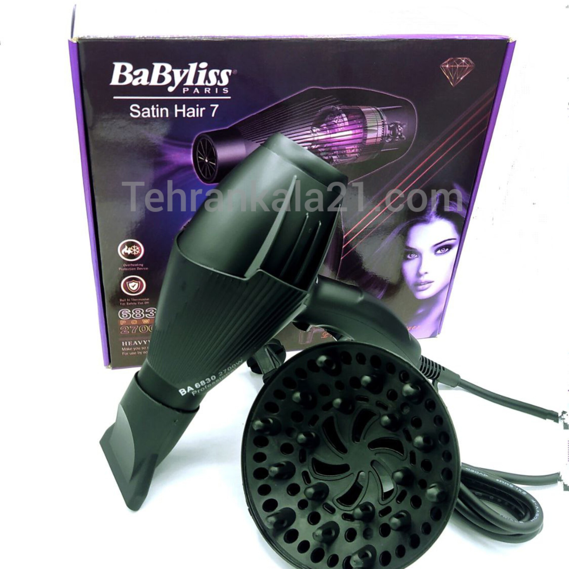 سشوار  حرفه ای 2700 وات بابیلیس BaByliss  مدل BY-6830