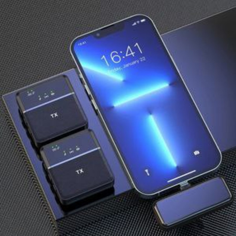 میکروفون یقه ای مدل SX8 دو میکروفون دو کاره تایپ سی و آیفون