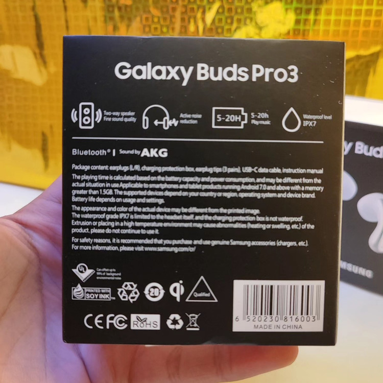 ایربادز سامسونگ گلکسی بادز Galaxy Buds 3 pro ( تولید سفارشی )