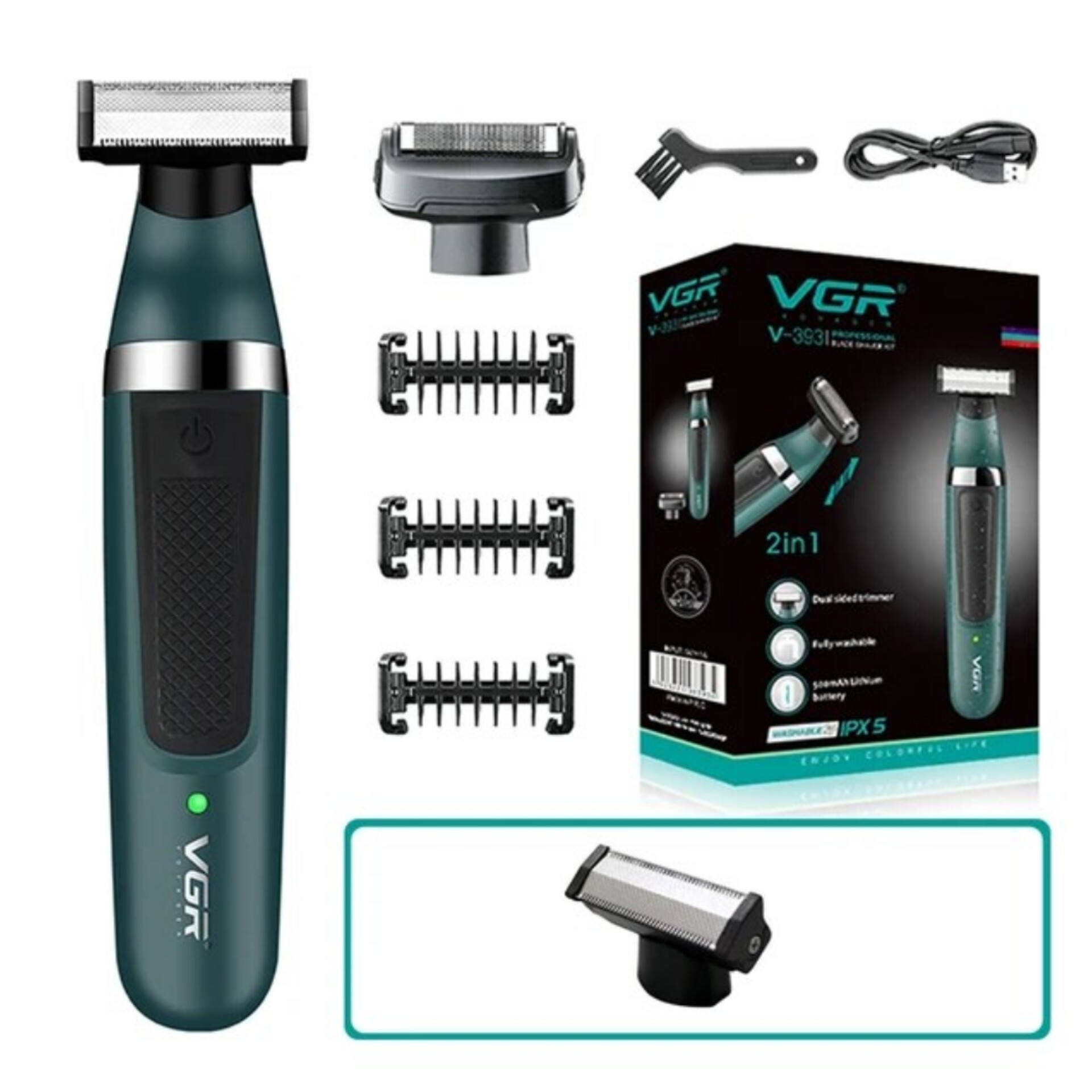 ژیلت برقی ( بادی گروم ) شارژی و برقی مدل VGR393 توجه این مدل اصلی و قیمت های پایین تر کاملا فیک می باشد
