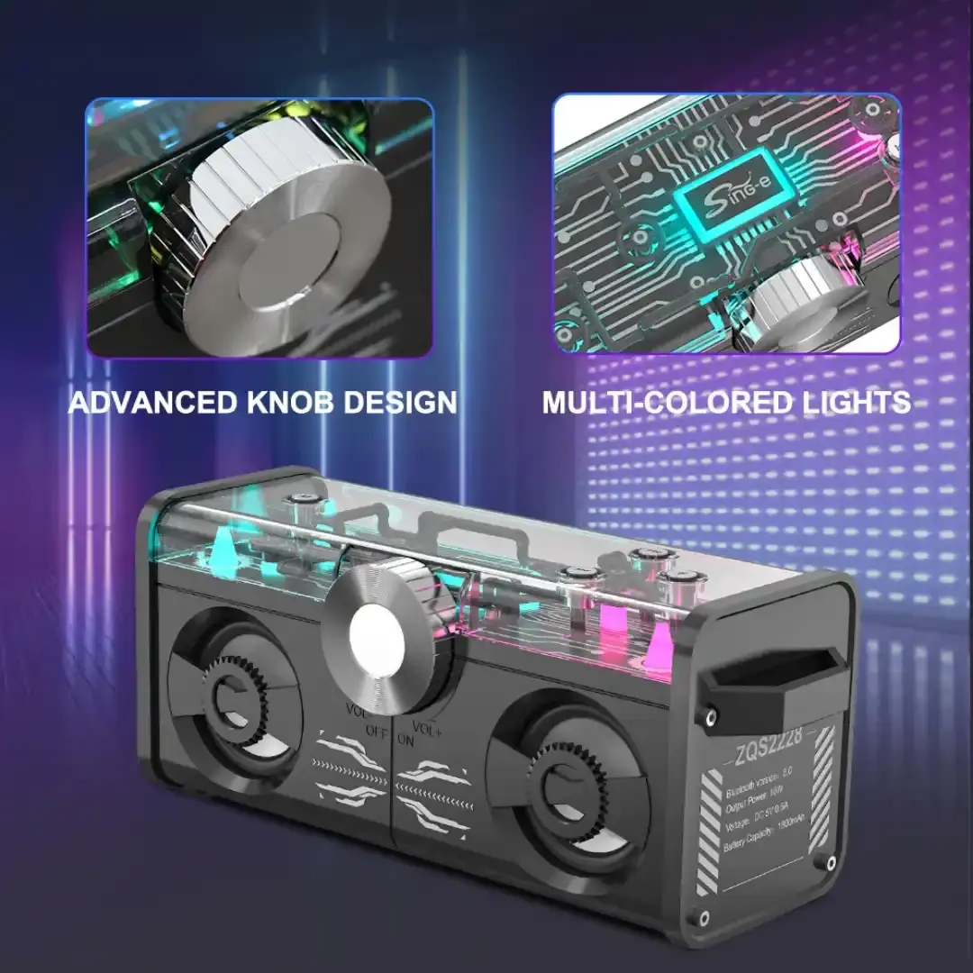 اسپیکر بلوتوثی قابل حمل مدل sing-e ZQS2228