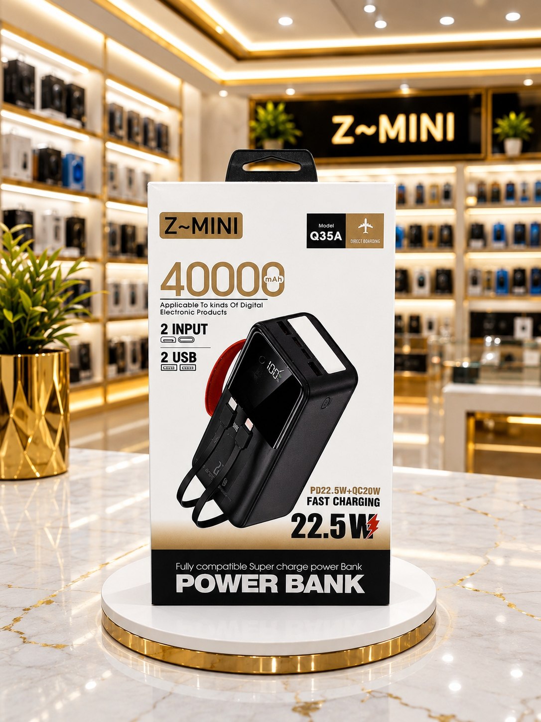 پاوربانک   اورجینال   Z~MINI  ⭕️40000mAh  ⚡️FAST CHARGING