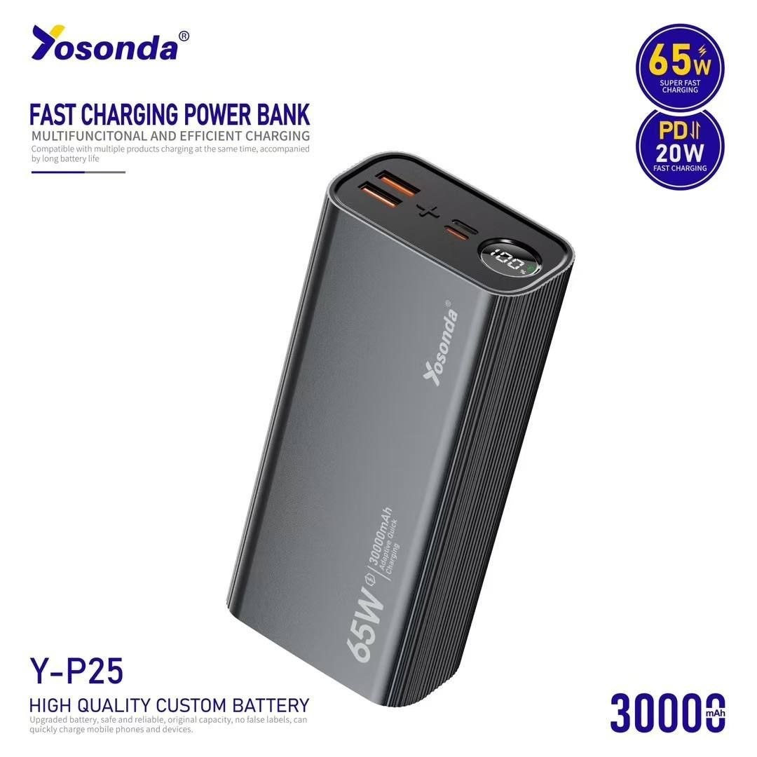 پاوربانک اورجینال 🔴 برند ،yosonda مدل Y-P25⚡️