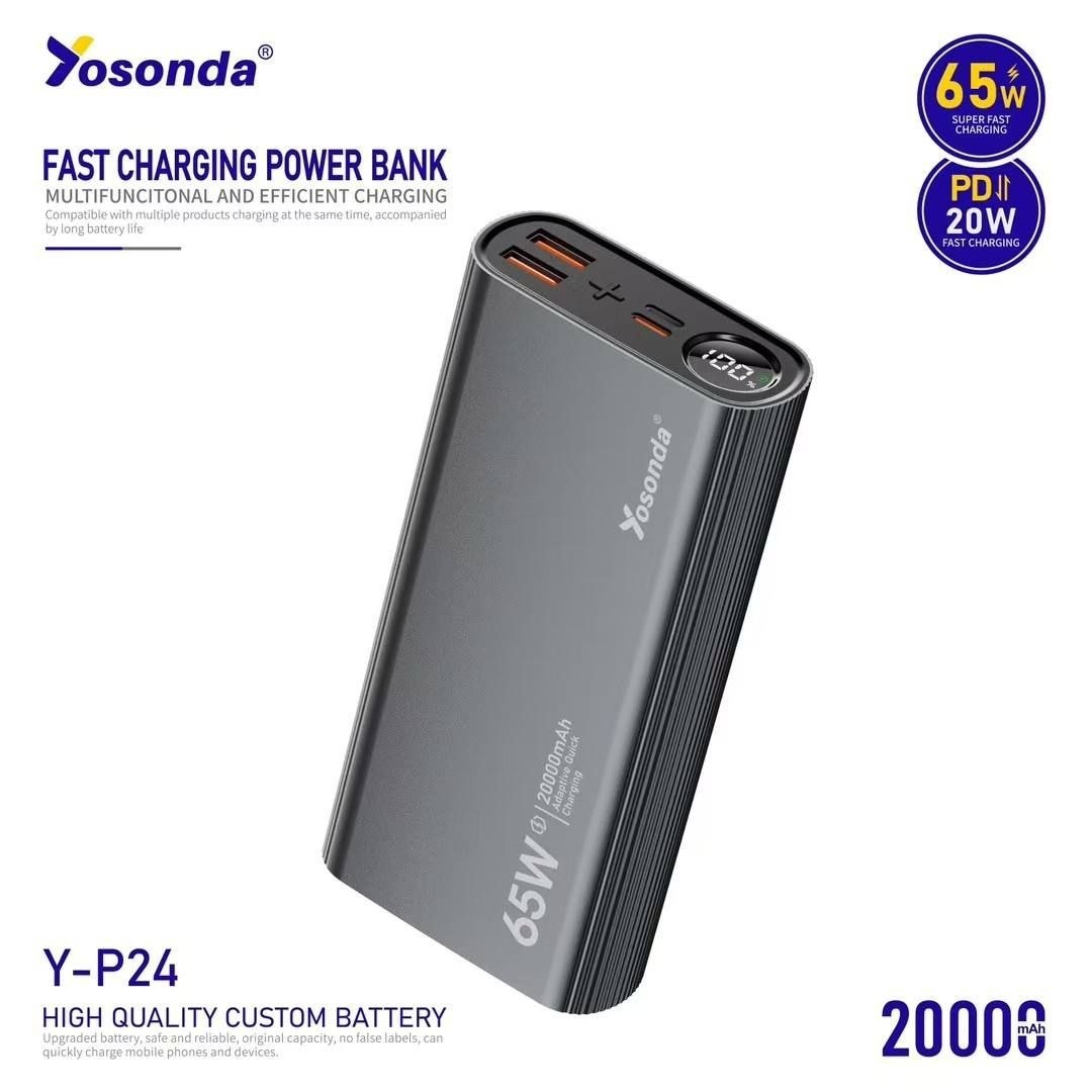پاوربانک اورجینال 🔴 برند ،yosonda   مدل Y-P24
