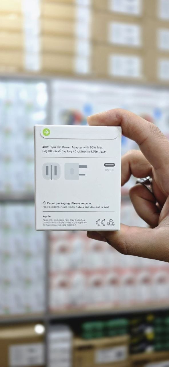 آداپتور اورجینال اپل  شارژر داینامیک 40 تا 60 وات