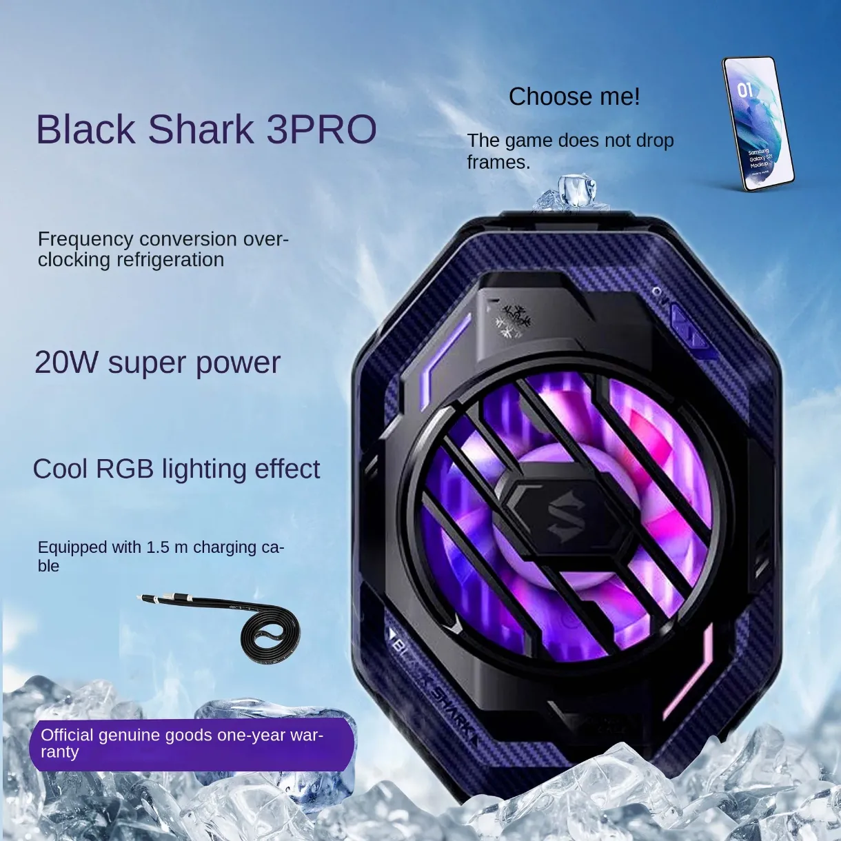 فن خنک کننده موبایل بلک شارک funcooler 3 pro
