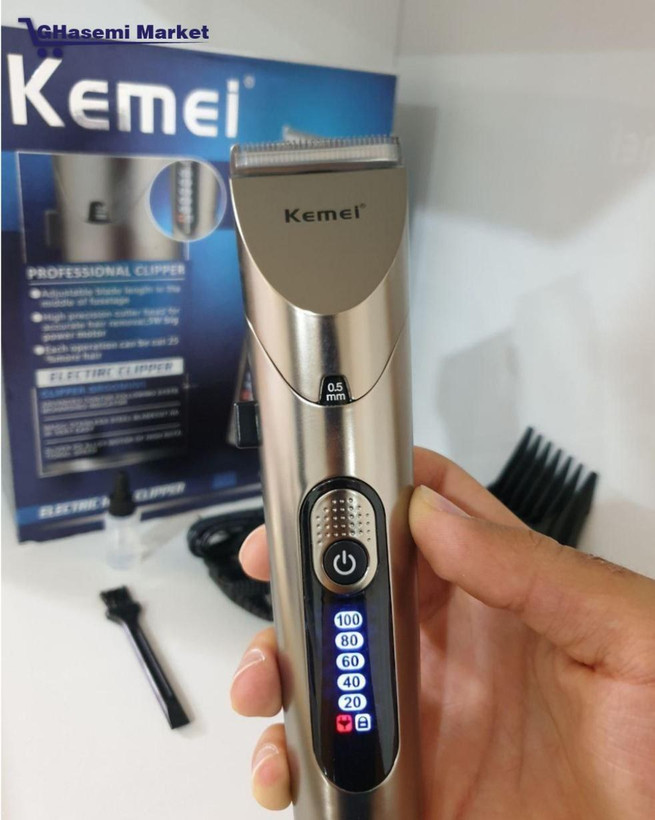 ماشین اصلاح کیمی مدل KM1627 با تیغه استیل ضد زنگ