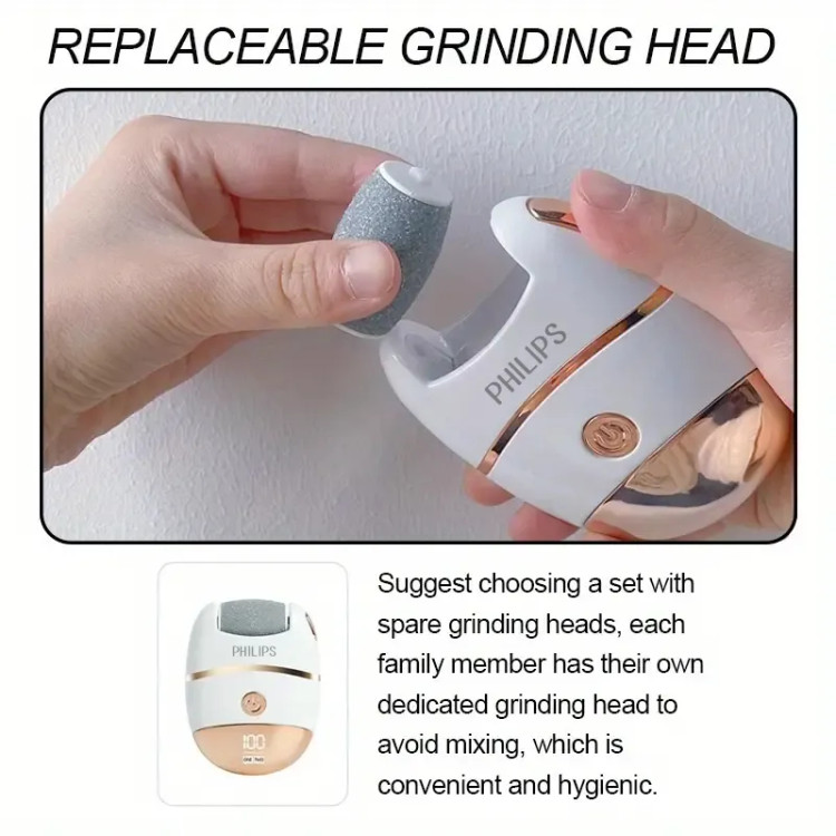 سوهان کرستالی پا برداشت پوست مردهمارک فلیپس PHILIPS PROFESSIONAL NETHERLANDS