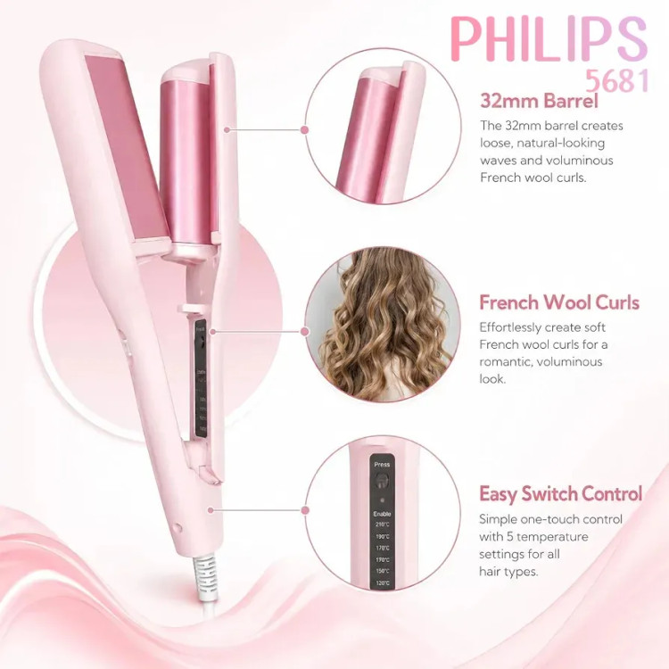 فرکننده مو ساحلی فرانسوی فلیپس اورجینال PHILIPS PROFESSIONAL NETHERLANDS 5681