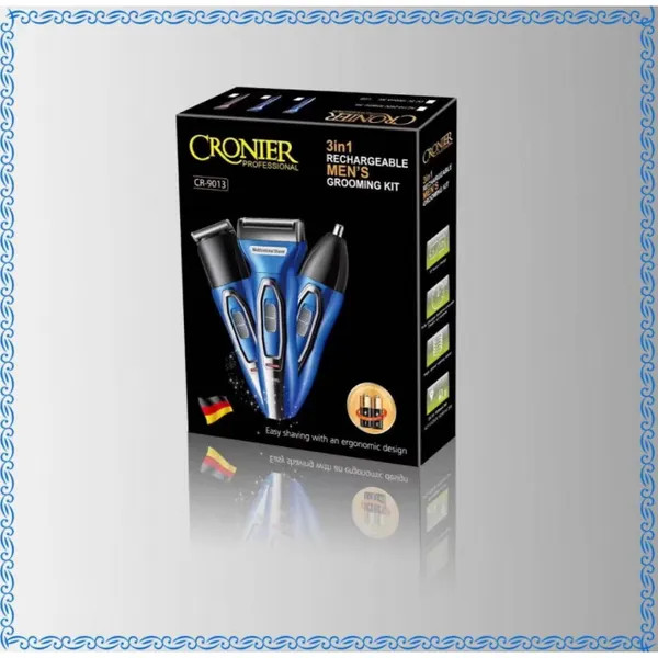 ماشین ریش تراش کرونیر آلمان سه کاره CRONIER PROFESSIONAL9013 ماشین ریش تراش کرونیر آلمان سه کاره CRONIER PROFESSIONAL9013 ماشین ریش تراش کرونیر آلمان سه کاره CRONIER PROFESSIONAL9013