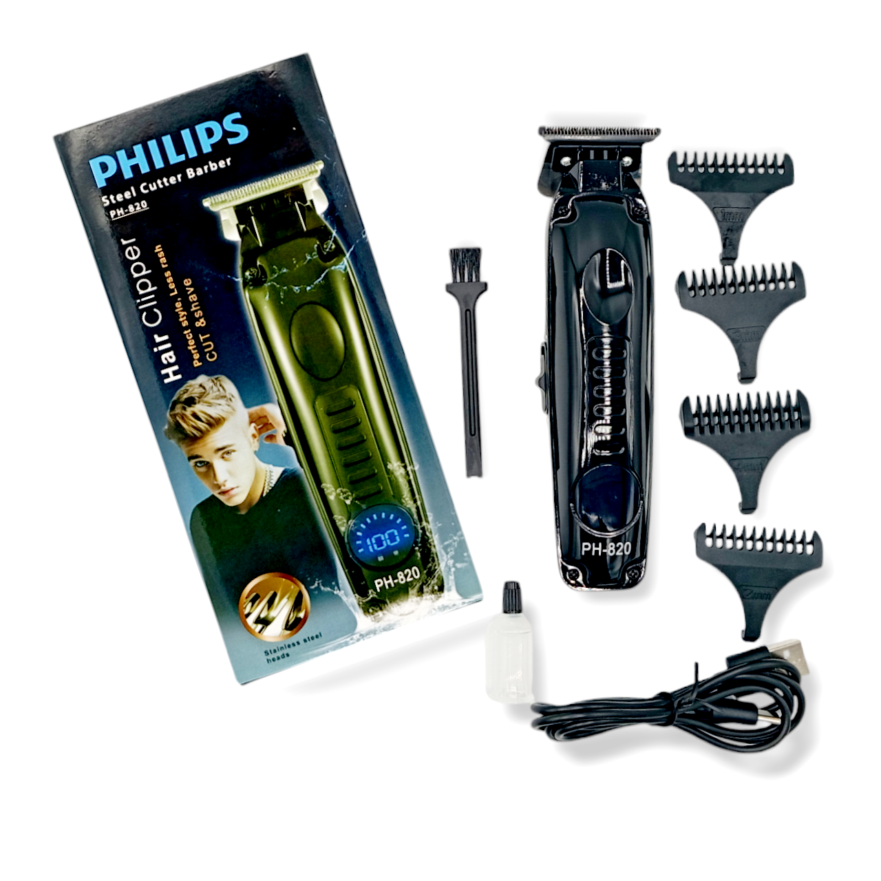 صفر زن ماشین اصلاح صورت و بدن با قابلیت سایه زن هم فلیپس PHILIPS PROFESSIONAL ۸۲۰