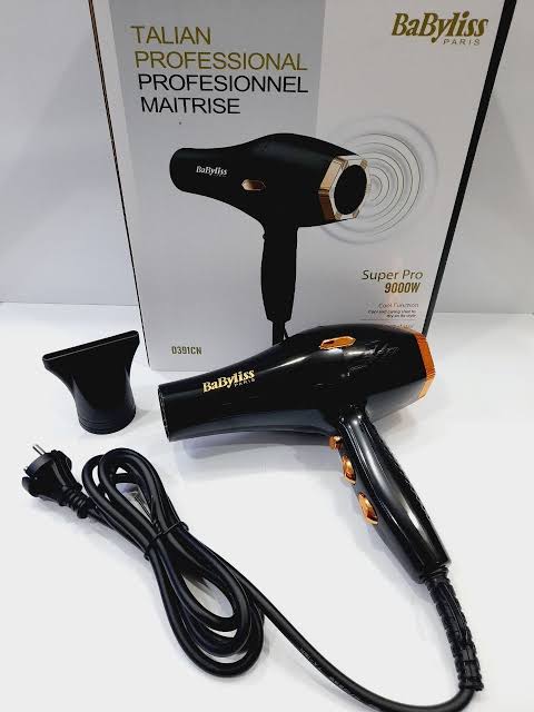 سشوار حرفه ای بابلیس قدرت ۹۰۰۰وات BaByliss D391CN