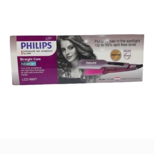 اتومو فوق حرفه ای فلیپس کف تیتانیوم با ۹۸۰ درجه حرارت صافی شلاقی ماندگارPHILIPS 3080
