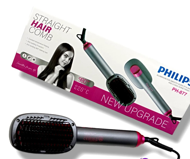 برس حرارتی فلیپس هوشمند با متغییر بودن دما حرارت متناسب با ضخامت مو PHILIPS 877