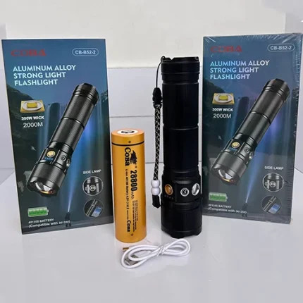 چراغ قوه شارژی زومدار کوبا COBA مدل CB-B52-2