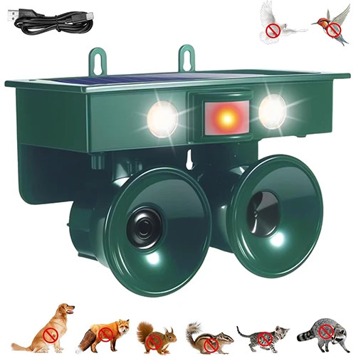 دستگاه دفع پرندگان و حیوانات خورشیدی Solar Outdoor Pest Repeller
