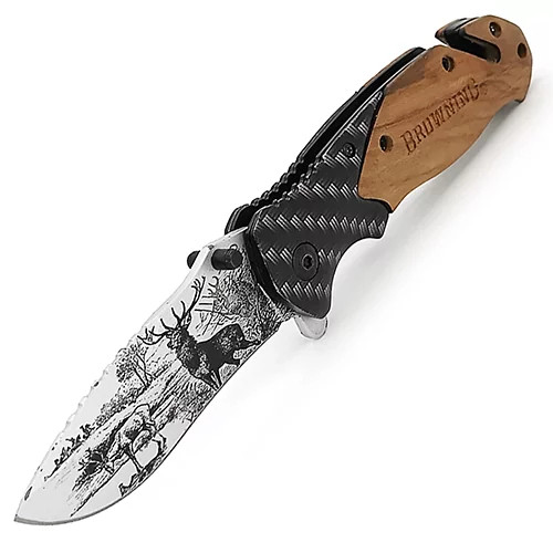 چاقوی کمپینگ برونینگ کارتر دار BROWNING مدل X50-3D