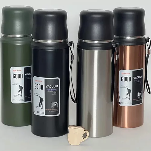 فلاسک استیل کوهنوردی GOOD ظرفیت ۸۰۰ میلی لیتر مونتاین MOUNTAIN