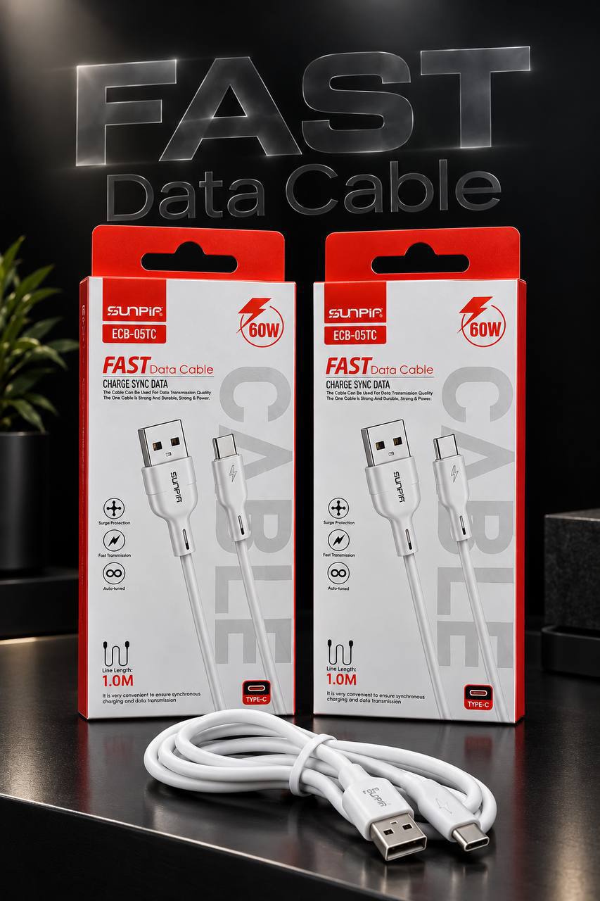 کابل شارژ و انتقال دیتا Fast Data USB به Type-C مدل ECB-05TC