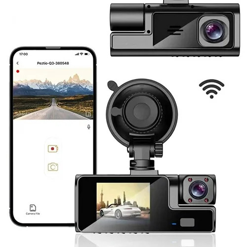 دوربین داشبورد خودرو بلک باکس با ۳ لنز، اتصال Wi-Fi و کیفیت 1296P