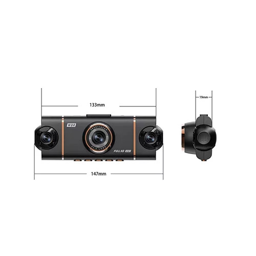 دوربین داشبورد خودرو Vehicle Blackbox DVR با 4 لنز و اتصال WiFi