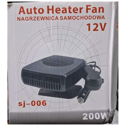 هیتر و فن خودرو Auto Heater SJ-006 با تغذیه ۱۲ ولت، توان ۲۰۰ وات و اتصال به فندکی