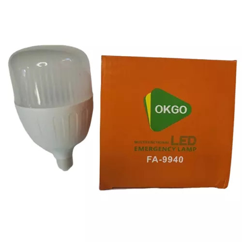 لامپ شارژی LED سرپیچی ۴۰ وات OKGO مدل FA-9940