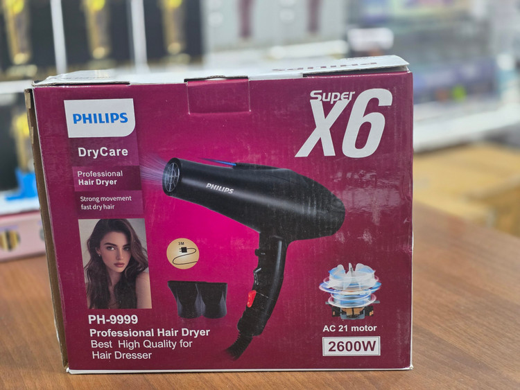 سشوار حرفهای فیلیپس Philips مدل PH-9999 | سشوار موتور AC