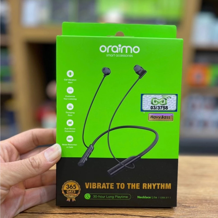 هندزفری گردنی بلوتوثی اورایمو ORAIMO مناسب مکالمه و گوش دادن به موسیقی